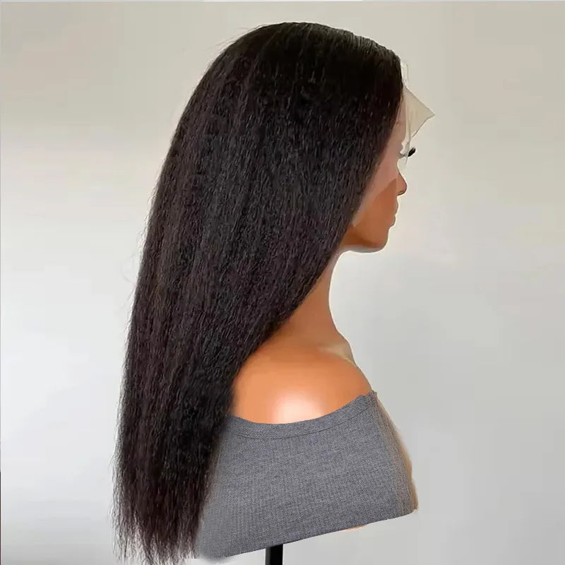 Black Yaki Lace Front Wig