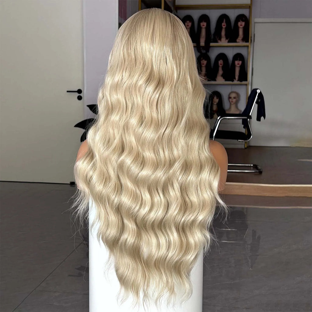 Long Blonde Brown Ombre Wig