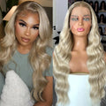 Long Blonde Brown Ombre Wig