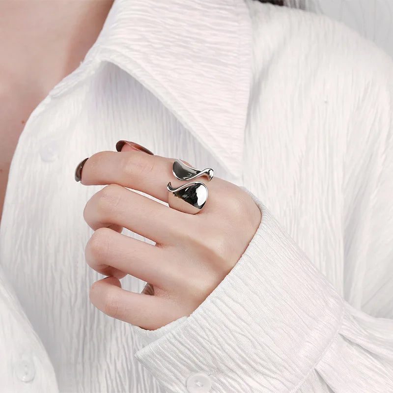Minimalist Handmade Simple BIg Ring