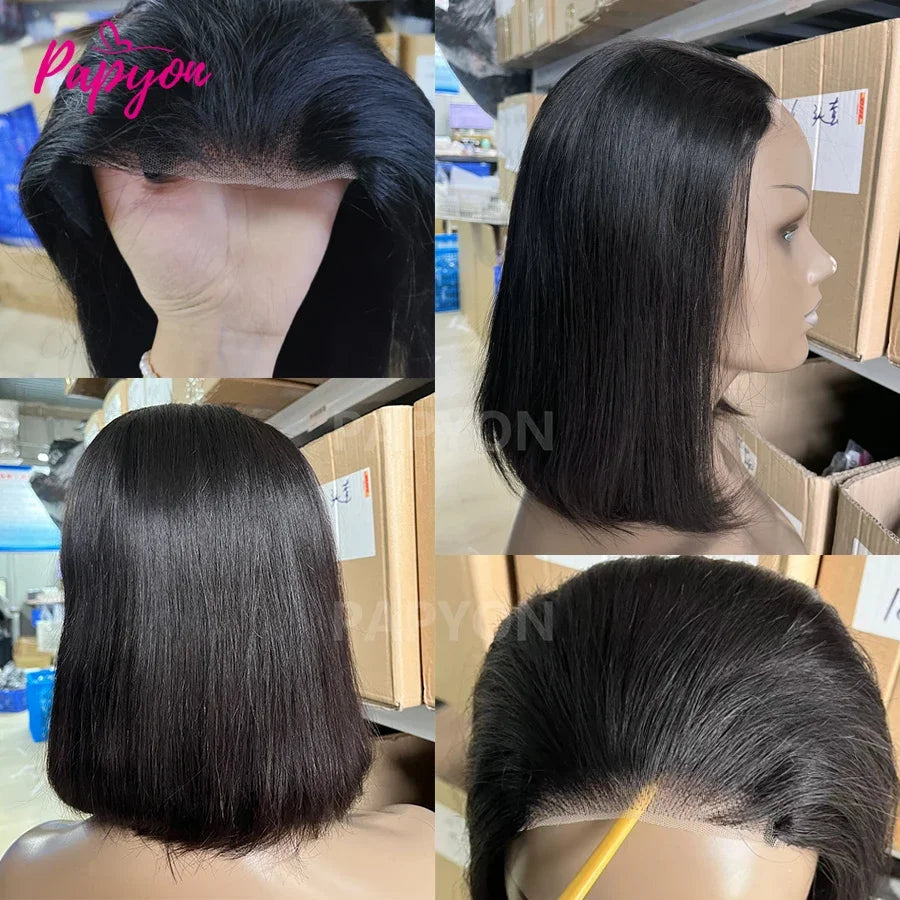 Short Wavy Straight Glueless
